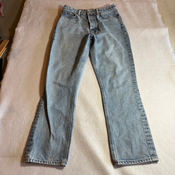 Grlfrnd Karolina Denim Jeans Womens Size 26 Light Wash High Rise Bootcut LA - Picture 1 of 10